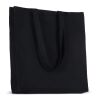 Sac en coton recyclé avec soufflet 140g/m² 38x10x42cm Noir | sans marquage | non disponible | non disponible | non disponible