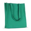 Sac en coton recyclé avec soufflet 140g/m² 38x10x42cm Vert foncé | sans marquage | non disponible | non disponible | non disponible