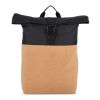 Sac à dos à roulettes en liège et R-PET 18L Noir | sans marquage | non disponible | non disponible | non disponible