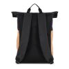 Sac à dos à roulettes en liège et R-PET 18L Noir | sans marquage | non disponible | non disponible | non disponible
