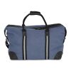 Sac de week-end en toile de coton recyclé Harper Bleu foncé | Transfert numérique | sur la pochette | 120 mm x 120 mm