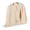 Sac fourre-tout à cordon en coton OEKO-TEX® 38 x 42cm 140g/m². Ecru | sans marquage | non disponible | non disponible