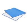Serviette R-PET Quick Dry 40 × 80 cm avec pochette, sublimation. Bleu / Blanc