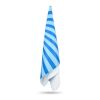 Serviette de plage R-PET à séchage rapide 100 × 180 cm, sublimation Bleu / Blanc | sans marquage | non disponible | non disponible