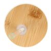 Verre avec couvercle en bambou et paille 450 ml Transparent | sans marquage | non disponible | non disponible | non disponible