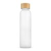 Bouteille d'eau verre & bambou 500ml Blanc | sans marquage | non disponible | non disponible | non disponible