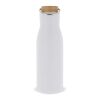 Bouteille isotherme avec couvercle en bambou 500ml Blanc | sans marquage | non disponible | non disponible | non disponible