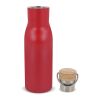 Bouteille isotherme avec couvercle en bambou 500ml Rouge foncé | sans marquage | non disponible | non disponible | non disponible