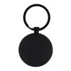 Porte-clés en bambou et métal rond Noir | sans marquage | non disponible | non disponible | non disponible