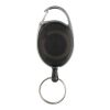 Porte-clés à clip extensible en ABS recyclé RCS noir | sans marquage | non disponible | non disponible