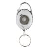 Porte-clés à clip extensible en ABS recyclé RCS blanc | sans marquage | non disponible | non disponible