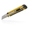 Cutter robuste et rechargeable en plastique RCS jaune | sans marquage | non disponible | non disponible