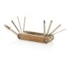 Outil multifonctions avec clé Allen en bois FSC® marron | sans marquage | non disponible | non disponible