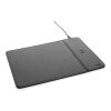 Tapis de souris en PU RCS avec chargeur 10W Swiss Peak noir | sans marquage | non disponible | non disponible