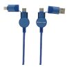 Câble Oakland 1,2 mètres 6-in-1 à charge rapide 60W bleu | sans marquage | non disponible | non disponible