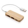 Hub en bambou avec Type C marron | sans marquage | non disponible | non disponible