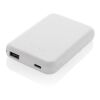 Powerbank 5000mAh et 5W en plastique recyclé RCS Stellar blanc | sans marquage | non disponible | non disponible