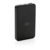 Powerbank 5000mAh avec induction 5W en plastique recyclé RCS noir | sans marquage | non disponible | non disponible