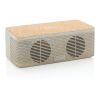 Enceinte 5W avec chargeur à induction en fibre de paille marron | sans marquage | non disponible | non disponible