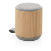 Enceinte sans fil 3W en bambou et tissu marron | sans marquage | non disponible | non disponible