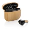 Écouteurs TWS en plastique recyclé RCS et bambou marron | sans marquage | non disponible | non disponible