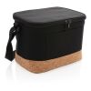 Sac isotherme double ton avec finition liège noir | sans marquage | non disponible | non disponible | non disponible