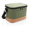 Sac isotherme double ton avec finition liège vert | sans marquage | non disponible | non disponible | non disponible
