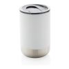 Mug en acier inoxydable recyclé RCS blanc | sans marquage | non disponible | non disponible