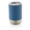 Mug en acier inoxydable recyclé RCS bleu | sans marquage | non disponible | non disponible