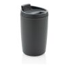 Mug en PP recyclé GRS avec couvercle à bascule antracite | sans marquage | non disponible | non disponible