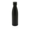 Bouteille iso couleur pleine en acier inoxydable recyclé RCS noir | sans marquage | non disponible | non disponible | non disponible