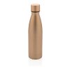Bouteille iso couleur pleine en acier inoxydable recyclé RCS marron | sans marquage | non disponible | non disponible | non disponible