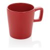 Tasse à café céramique au design moderne rouge | sans marquage | non disponible | non disponible