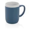 Mug en céramique avec bord blanc bleu-blanc | sans marquage | non disponible | non disponible