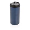 Mug Metro en acier inoxydable recyclé RCS bleu | sans marquage | non disponible | non disponible