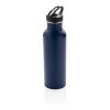 Bouteille de sport en acier inoxydable avec paille - 710 ml blue marin | sans marquage | non disponible | non disponible | non disponible