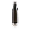 Bouteille d'eau étanche avec bouchon en acier noir | sans marquage | non disponible | non disponible