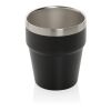 Tasse à café 300ml à double paroi en acier RCS Clark noir | sans marquage | non disponible | non disponible