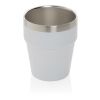 Tasse à café 300ml à double paroi en acier RCS Clark blanc | sans marquage | non disponible | non disponible