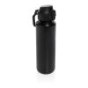 Bouteille de sport 600ML en acier recyclé RCS Via noir | sans marquage | non disponible | non disponible