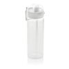 Bouteille d'eau étanche sport 800ml en rPET RCS SipnLock blanc | sans marquage | non disponible | non disponible
