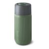 Tasse de voyage en verre 340ML Black+Blum vert olive | sans marquage | non disponible | non disponible