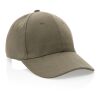 Casquette 6 panneaux en coton recyclé 280gr IMPACT vert | sans marquage | non disponible | non disponible | non disponible