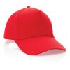 Casquette 5 panneaux en coton recyclé 190gr IMPACT rouge | sans marquage | non disponible | non disponible | non disponible