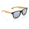 Lunettes de soleil en bambou FSC® et plastique recyclé RCS noir | sans marquage | non disponible | non disponible