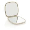 Miroir de poche en plastique recyclé RCS Reflecta beige | sans marquage | non disponible | non disponible