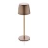 Lampe de table rechargeable par USB en plastique RCS Zenic bronze | sans marquage | non disponible | non disponible