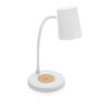 Lampe de bureau 15W en liège et plastique RCS Zenara blanc | sans marquage | non disponible | non disponible