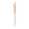 Stylo en fibre de paille blanc | sans marquage | non disponible | non disponible