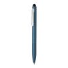 Stylo en aluminium recyclé certifié RCS avec stylet Kymi bleu royal | sans marquage | non disponible | non disponible